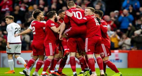 ابردين الاسكتلندي يفقد 8 لاعبين لمدة ثلاث مباريات في الدوري بسبب كورونا